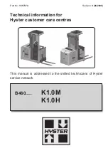 Предварительный просмотр 2 страницы Hyster B460 K1.0H Service Manual