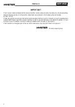 Preview for 3 page of Hyster B460 K1.0H Service Manual