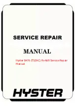 Hyster B476 Service & Repair Manual предпросмотр