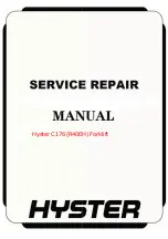 Preview for 1 page of Hyster C176 Manual