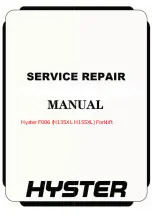 Предварительный просмотр 1 страницы Hyster CHALLENGER H135XL Service & Repair Manual