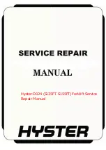 Preview for 1 page of Hyster D024 Service & Repair Manual