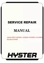 Предварительный просмотр 1 страницы Hyster E007 H8.00XL Service Manual