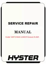 Hyster E019 Service & Repair Manual предпросмотр