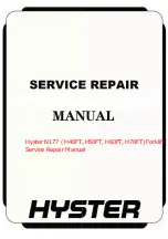 Предварительный просмотр 1 страницы Hyster Fortis H40FT Service & Repair Manual