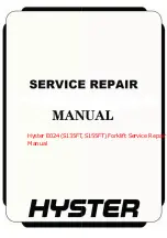 Предварительный просмотр 1 страницы Hyster Fortis H60FT Service & Repair Manual