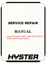 Предварительный просмотр 1 страницы Hyster Fortis S55FTS Service & Repair Manual