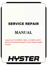 Предварительный просмотр 1 страницы Hyster G117 Service & Repair Manual