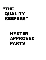 Preview for 5 page of Hyster H170FT Service & Repair Manual