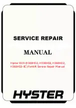 Hyster H360HD2 Service & Repair Manual предпросмотр