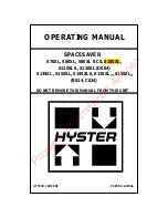 Hyster S100XL Operating Manual preview