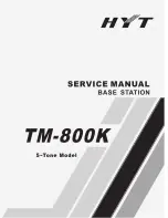 HYT TM-800K Service Manual preview