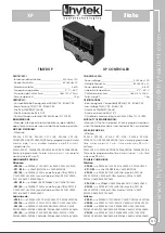 Предварительный просмотр 122 страницы Hytek Siata 3V-50 Manual