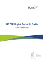 Hytera HP78X User Manual предпросмотр