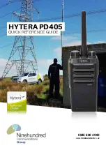 Hytera PD405 Quick Reference Manual preview