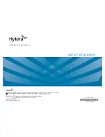 Предварительный просмотр 1 страницы Hytera PD75X Owner'S Manual