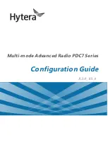 Предварительный просмотр 1 страницы Hytera PDC7 Series Configuration Manual