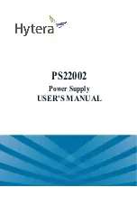 Предварительный просмотр 1 страницы Hytera PS22002 User Manual