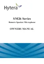 Preview for 1 page of Hytera SM26 Series Owner'S Manual