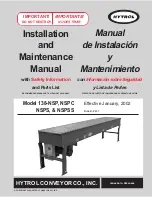 HYTROL 138-NSP Installation Manual preview