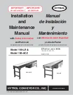 HYTROL 190-ACZ Installation And Maintenance Manual preview