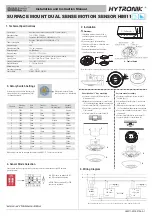 Hytronik DUAL sense HIM11 Installation And Instruction Manual preview