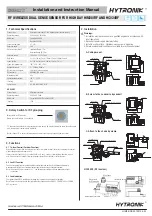 Preview for 1 page of Hytronik DUAL sense HIM38 Installation And Instruction Manual