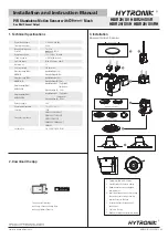 Hytronik HBIR29/SV Installation And Instruction Manual preview