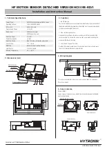 Hytronik HC009S-KD/I Installation And Instruction Manual preview