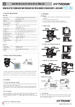 Hytronik HC034RF Installation And Instruction Manual preview