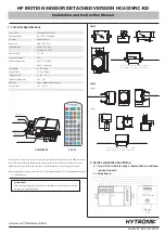 Hytronik HC403VRC-KD Installation And Instruction Manual preview