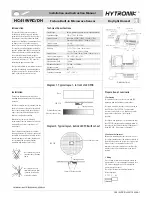 Hytronik HC419VRC/DH Installation And Instruction Manual preview