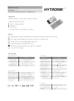 Hytronik HCD418/I Quick Start Manual preview