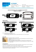 Hytronik HE4030-A Instruction Manual предпросмотр