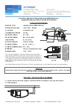 Hytronik HEC7428 Instruction Manual preview