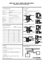 Hytronik HIM30 Installation And Instruction Manual preview