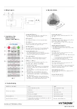 Preview for 2 page of Hytronik HIR21 Installation And Instruction Manual