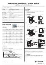 Hytronik HMW34 Installation And Instruction Manual предпросмотр