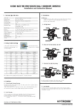 Hytronik HMW35 Installation And Instruction Manual preview