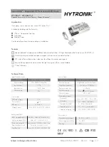 Hytronik SensorDIM HEC9025 Instructions Manual preview