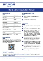 Preview for 2 page of Hyundai Lighting Garden Glow Installation Manual