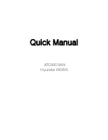 Hyundai Mobis ATC40D3AN Quick Manual preview