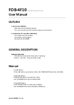 Preview for 1 page of Hyundai Mobis FOB-4F10 User Manual