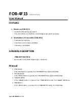 Hyundai Mobis FOB-4F15 User Manual предпросмотр