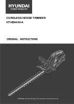 Hyundai power products HTHEN40V-A Original Instructions Manual preview