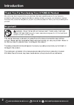 Preview for 2 page of Hyundai power products HYM430SPR Instruction Manual