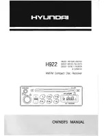 Предварительный просмотр 1 страницы Hyundai 00201-18100 Owner'S Manual