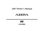 Hyundai 2007 Azera Owner'S Manual preview