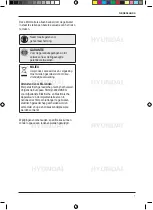 Предварительный просмотр 5 страницы Hyundai 56621 Instruction Manual