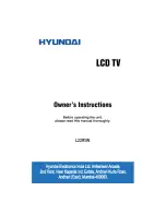 Предварительный просмотр 1 страницы Hyundai 90509536 Owner'S Instructions Manual